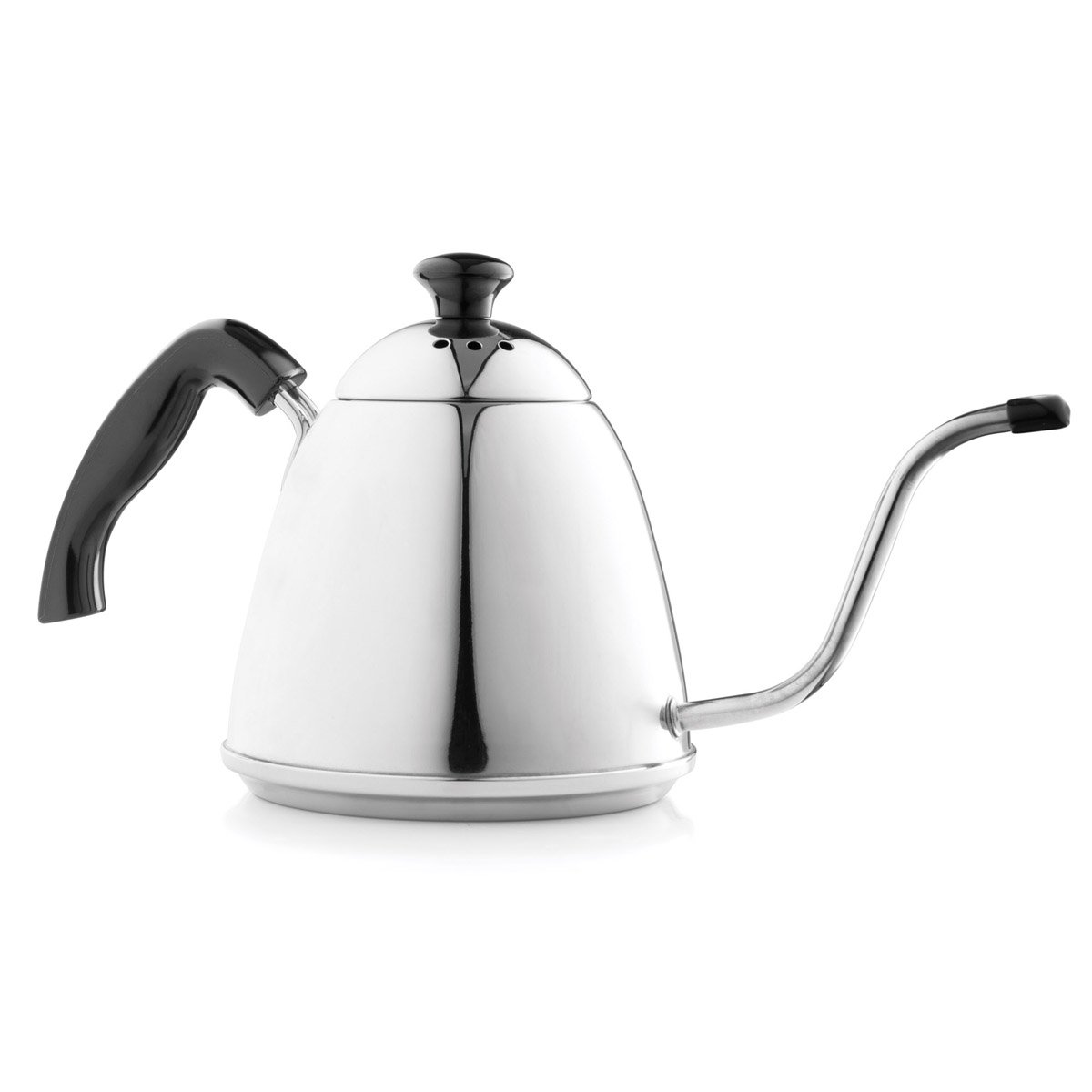 Fino stainless steel pour-over gooseneck stovetop kettle with black handle