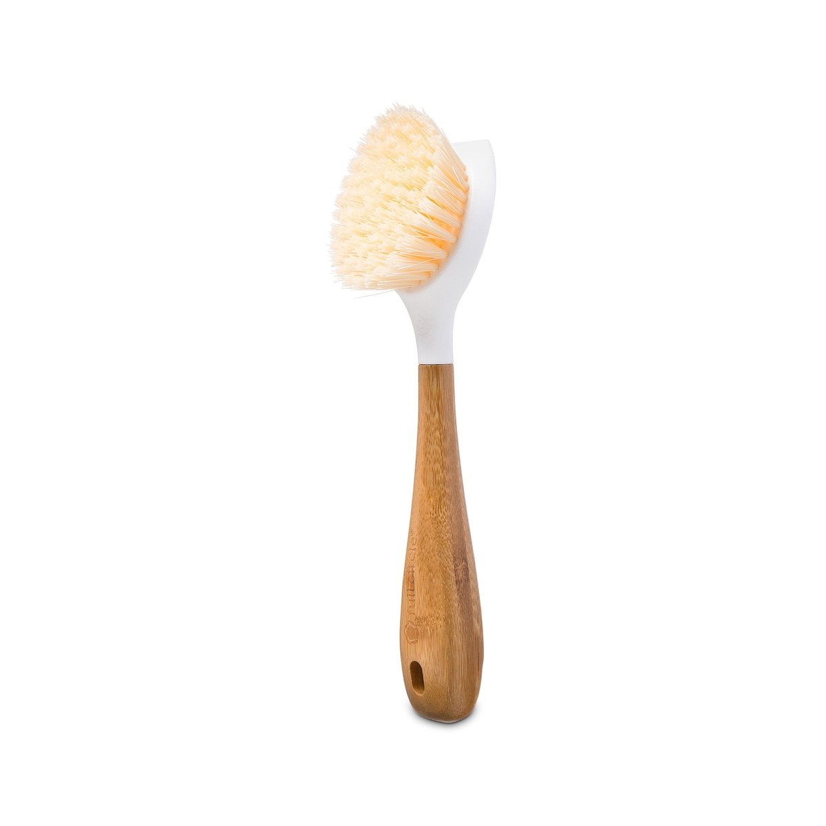 Full Circle bamboo-handled dish brush with cream bristles