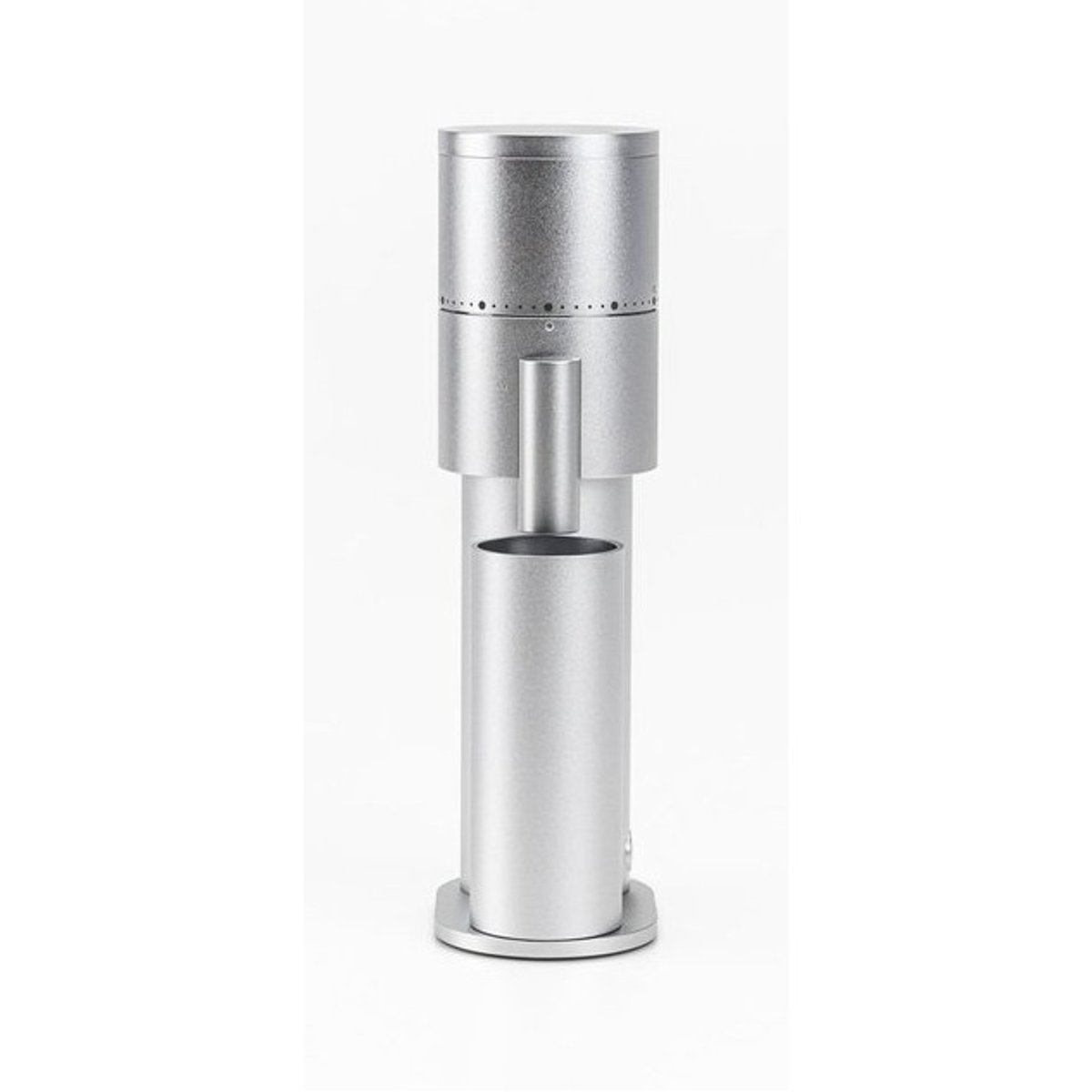 Option-O LAGOM mini 2 compact electric coffee grinder in machined anodised aluminium
