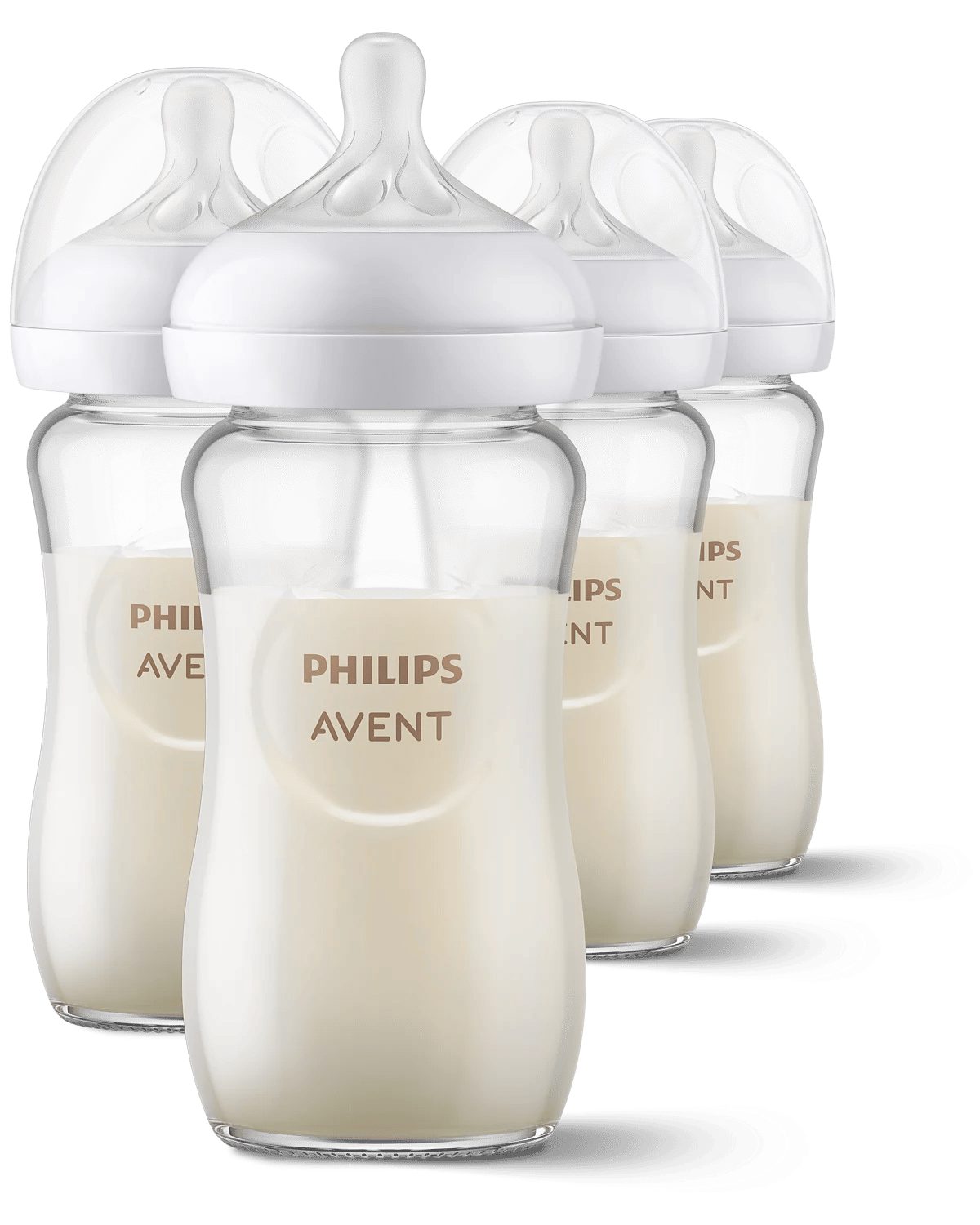 Philips Avent Natural Response glass baby bottles, 4-pack