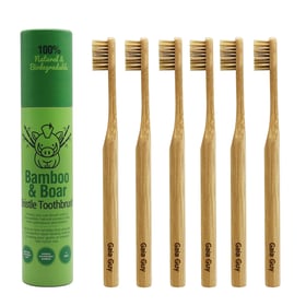 Gaia Guy Natural Bristle Bamboo Toothbrush