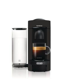 Nespresso VertuoPlus black matte coffee machine by De'Longhi with water tank