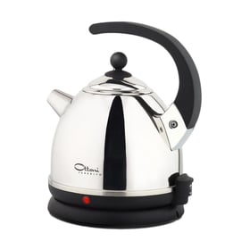 Ottoni Fabbrica Alice stainless steel electric kettle with black handle