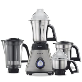 Preethi Steele Supreme 750W mixer grinder with four jars