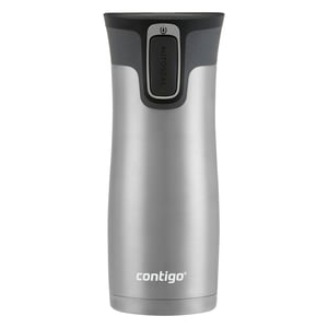 Contigo West Loop AutoSeal 16oz stainless steel travel mug, front view