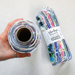 Marley's Monsters UNpaper Towels, reusable cotton flannel paper-towel replacement