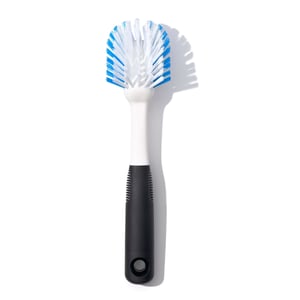 OXO Good Grips Dish Brush with black soft-grip and white nylon bristles