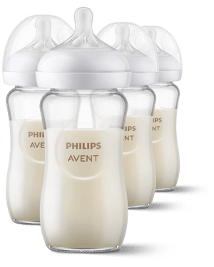 Philips Avent Natural Response glass baby bottles, 4-pack