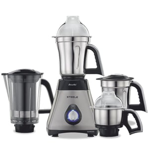 Preethi Steele Supreme 750W mixer grinder with four jars