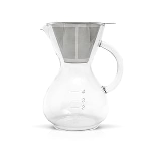 Yama Glass Glass Drip Pot with Glass Handle